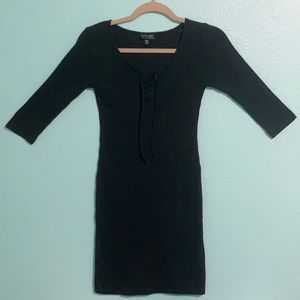 Topshop Ribbed Cocktail dress